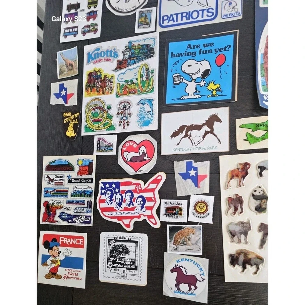 Vintage USA Travel Luggage Sticker Collection Huge Lot Of 167 Some Sheets